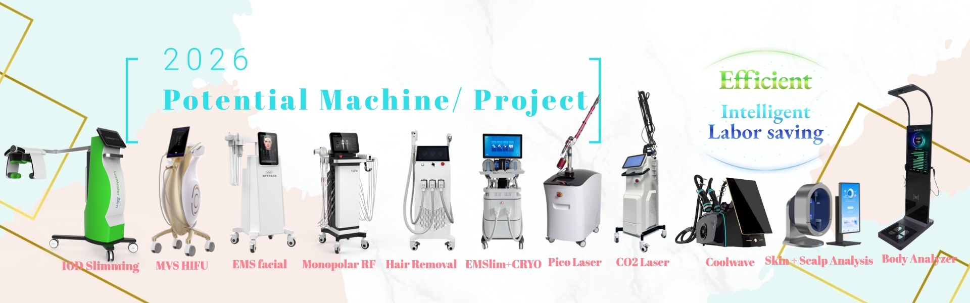 Năm mới 2026 giảm cân nâng cơ mặt máy tẩy lông công ty leongbeauty